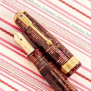 Parker Vacumatic Senior Maxima Red Burgundy Fountain Pen